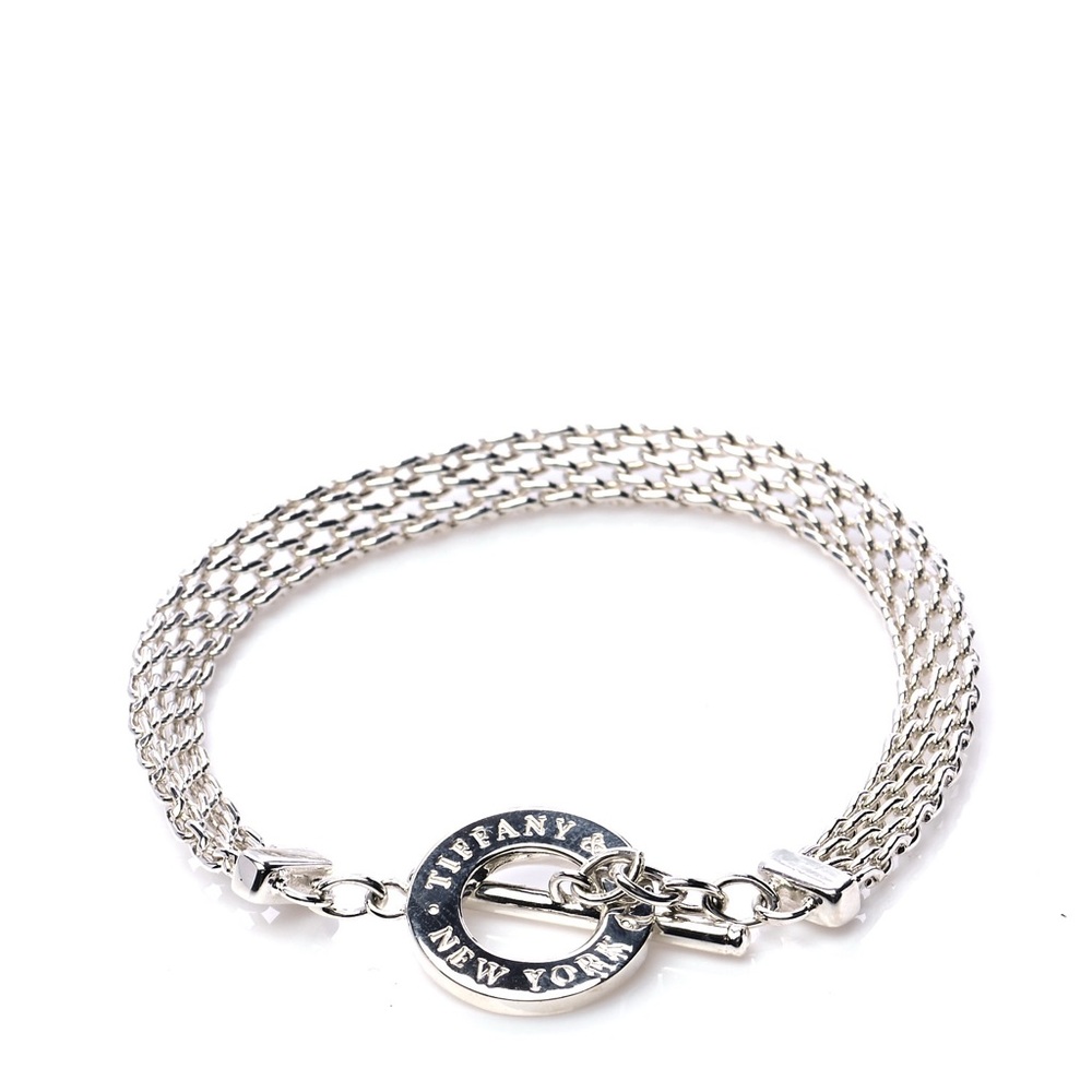 Tiffany & Co. Silver Multi-Row Toggle Bracelet